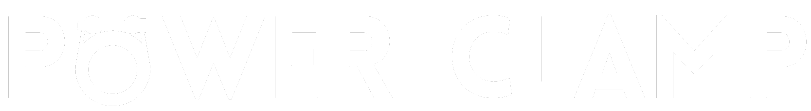 Power clamp logo white